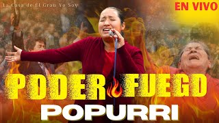 Coros de ALABANZAS DE JÚBILO  POPURRI DE FUEGO envivo  Nora Camargo [upl. by Sammie]