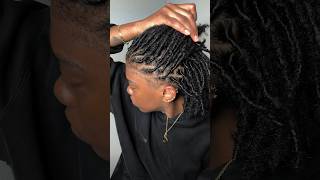 Loc Journey 🍃 Locs before the retwist vs after starterlocs locjourney dreadlocks retwist [upl. by Nyleahs]