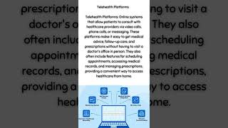 Telehealth Platforms [upl. by Ezequiel]