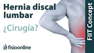 Hernia discal lumbar  Cuándo optar por la cirugía u operación quirúrgica [upl. by Angelika]