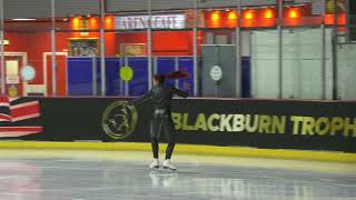 Marina Nikolova  Solo Ice Dance  Rhythm dance  Junior  Blackburn Trophy 2024 [upl. by Antsirhc]