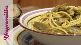 Spaghetti Carciofi e Zafferano  Artichokes and Saffron Spaghetti [upl. by Adlesirhc74]