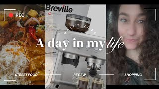 Breville Barista Max Espresso Machine review  daily vlog going to mowglie  street food  shopping [upl. by Kciredorb]