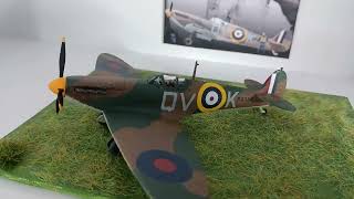 Airfix 172 Spitfire Mk1a Old Tooling Squadron Leader Brian Lane Battle Of Britain Duxford [upl. by Amahcen]