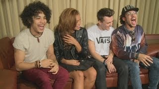 Luminites interview Group on Simon Cowell Harry Styles and freestyling with David Cameron [upl. by Streetman]