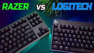 Logitech G Pro X VS Razer Huntsman TE Keyboard Comparison [upl. by Airtal237]