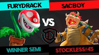 STOCKLESS 43 Winner Semi  Furydrack Piranha Plant vs SacBoY Bowser [upl. by Anner123]