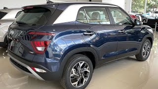 Hyundai Creta Platinum 10 TGDI 2023  Azul Sapphire  Teto solar  Preços e Detalhes [upl. by Linzer]