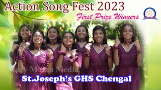 Christian Action Song Fest 2023 I HS Category Frist Prize Winners I CMC Mary Matha Media [upl. by Karleen]