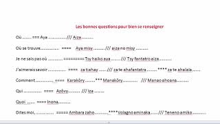 Apprendre la langue Malgache Partie 12 [upl. by Ellekcim]