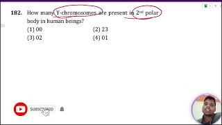 How many Ychromosomes are present in the 2nd polar body in human beings 1 01 2 00 3 2 [upl. by Aiuqal]