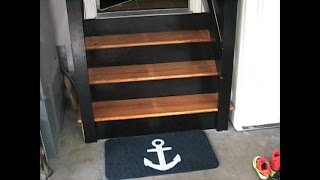 Renewing your worn out garage steps  Jons DIY [upl. by Stulin]