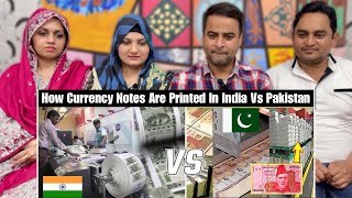 How Indian Currency Notes Are Printed Vs How Pakistanis Currency Notes Are Printed  Reaction [upl. by Enyar]