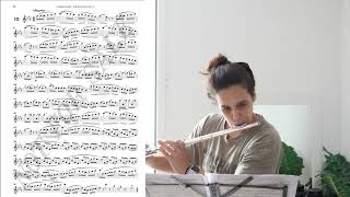 G Gariboldi Op 132 20 studies for flute  12 Allegretto [upl. by Keiryt]