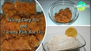 Salting Carp Roe and Tarama Fish Roe Dip Recipe  Traditional Tarama Caviar or Taramosalata [upl. by Chauncey644]