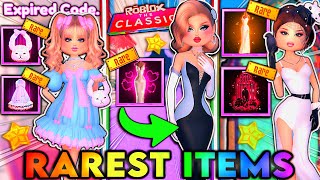 The RAREST ITEMS That You Can NEVER Get AGAIN In DRESS TO IMPRESS  ROBLOX [upl. by Eeclehc]