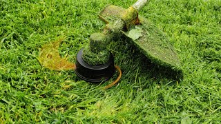 How to Cut Grass with String Trimmer [upl. by Natlus]