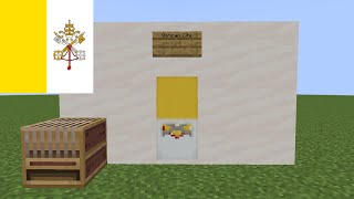 How to Make Vatican Citys Flag in Minecraft [upl. by Tansy]