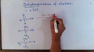 Dehydrogenation of alcohols Class XII [upl. by Iohk]