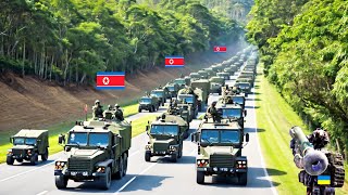 3 seconds ago North Korean military convoy ambushed in Ukraine by guided missiles [upl. by Eramal]