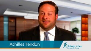 Dr David Zaret Talks about Achilles Tendon Injuries [upl. by Oatis]