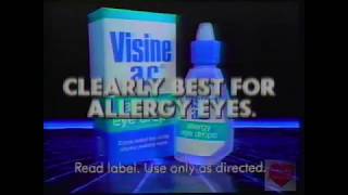 Visine AC Allergy Eye Drops  Television Commercial  1988 [upl. by Cross]