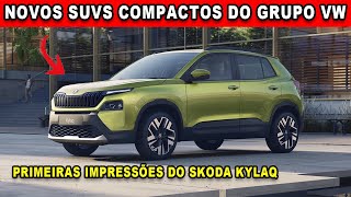 🚨PRIMEIRAS IMPRESSÕES DO SKODA KYLAQ O MINI TCROSS [upl. by Tut616]