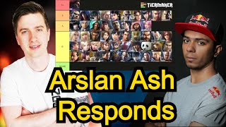 Arslan Ash Responds to TMMs Video on His Tier List [upl. by Nylirrehs896]