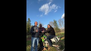 1994 Kawasaki KX 250 putzing around part 2 [upl. by Anilet833]