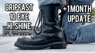 Gripfast 10 Eye Hi Shine Boot  1 Month Update [upl. by Aniaj]