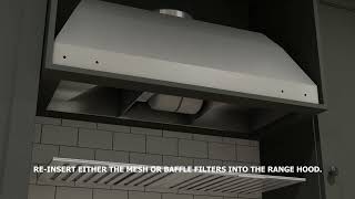 Streamline Insert Range Hood  Installation Tutorial [upl. by Nerte]