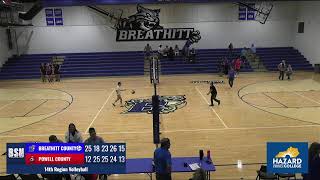 14th Region Volleyball  Breathitt County vs Powell County  09042024 [upl. by Maris]