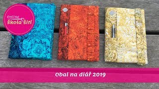 VIDEO NÁVOD Obal na diář 2019 [upl. by Marsh]