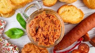 Tartinade de chorizo  recette très rapide  Et si délicieux [upl. by Anileva919]