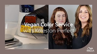 Vegan Hair Color Service With Koleston Perfect  Wella Professionals [upl. by Retsek19]