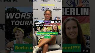 Daria Kasatkina on What The Vlog and quotBerlin worst tournamentquot🤣 kasatkina tennistournaments [upl. by Ferna]