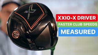 XXIO X DRIVER FASTER GOLF SWING SPEEDS MEASURED [upl. by Tailor]