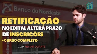 1ª Retificação no Edital do BNB  Simulado ao VIVO Renan Duarte [upl. by Troxell]