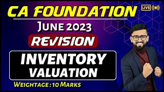 One Shot Revision  Inventory Valuation  CA Foundation Accounts  CA Hardik Manchanda [upl. by Harty782]