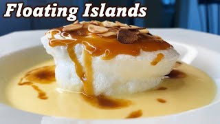 floating islands dessert french Custard sauce recipe easy  Quick caramel sauce recipe [upl. by Inatsed]