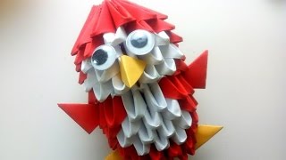 origami 3D pingouin en français [upl. by Tergram]