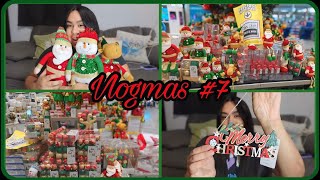 COMPRANDO MUCHA DECORACIÓN NAVIDEÑA  VLOGMAS 7 [upl. by Flavian]