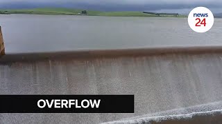 WATCH  Theewaterskloof Dam overflowing after bleakness of drought [upl. by Sil136]