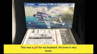 User Review Trumpeter 132 P38L5LO Lightning Fighter [upl. by Parish]