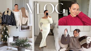 VLOG  FashionNova Haul SHEIN Winter Haul Holiday Outfits Christmas Decor amp Single in your 30s [upl. by Eleahcim]