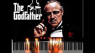 Godfather Theme Piano Tutorial  Sheet music [upl. by Eirrehc]