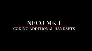 Neco MK1 Remote Control Coding  Programming [upl. by Tnattirb]