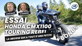 Honda CMX 1100 Touring Rebel  Essai 2023  bonus [upl. by Aidroc]