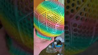 Airless FullSize Soccer Ball  60Hour Rainbow TPU Print Test  BAMBU Labs P1S  4K UHD [upl. by Longawa]