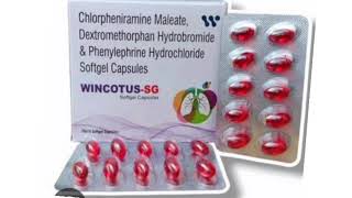 WINCOTUS SG Capsules Chlorpheniramine Maleate Dextromethorphan Hydrobromide Phenylephrine Capsules [upl. by Sotnas]